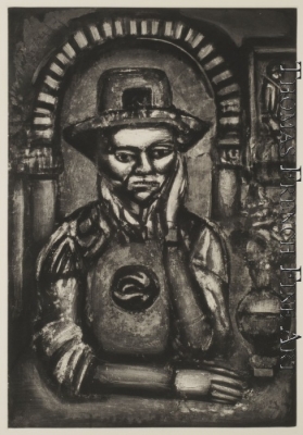 Chinois inventa, dit-on, la poudre a canon, nous en fit don (The Chinese invented gunpowder, they say, and made is a gift of it) by Georges Rouault